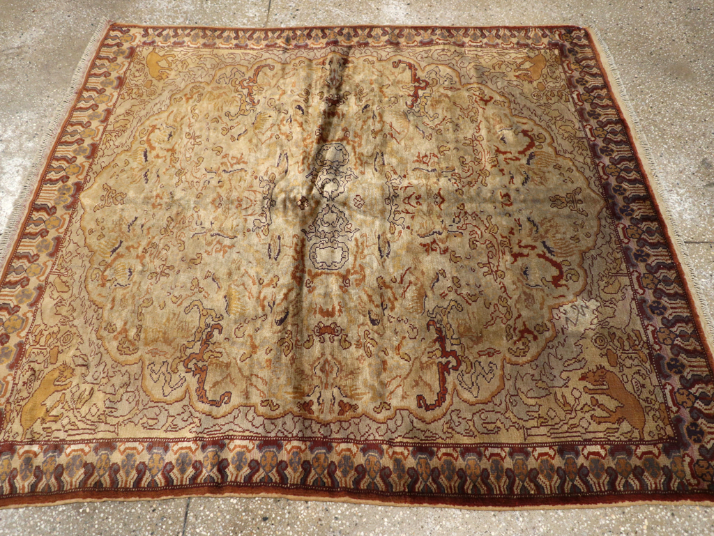 Vintage Turkish Kayseri Rug, No.22073 - Staging