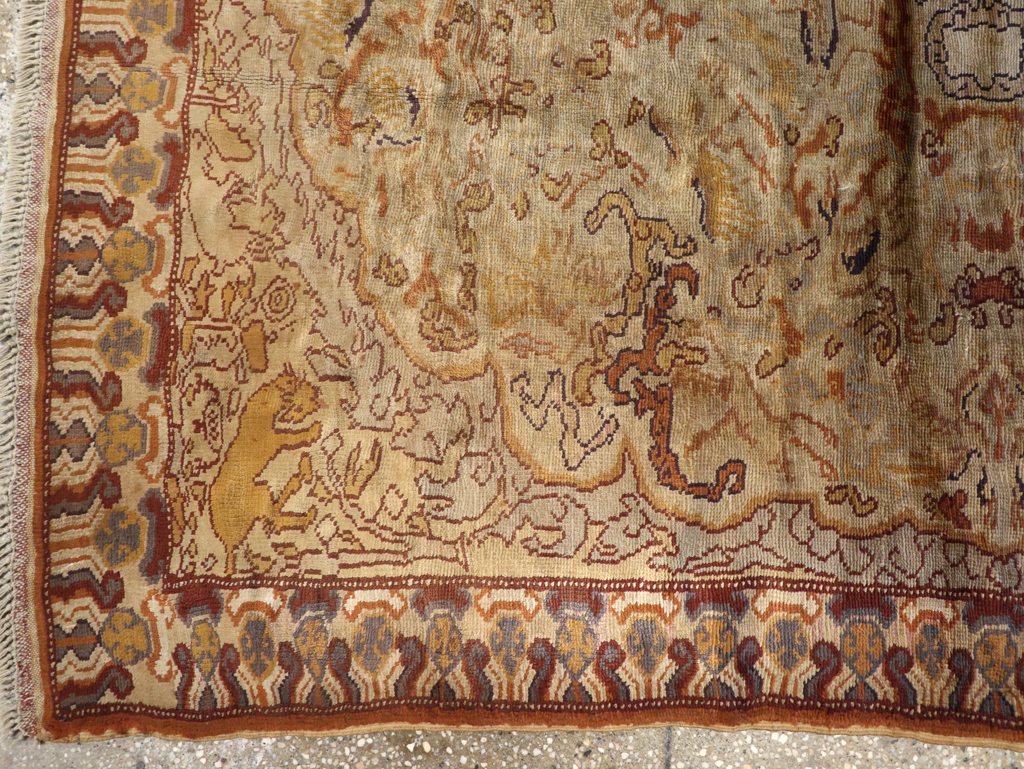 Vintage Turkish Kayseri Rug, No.22073 - Staging