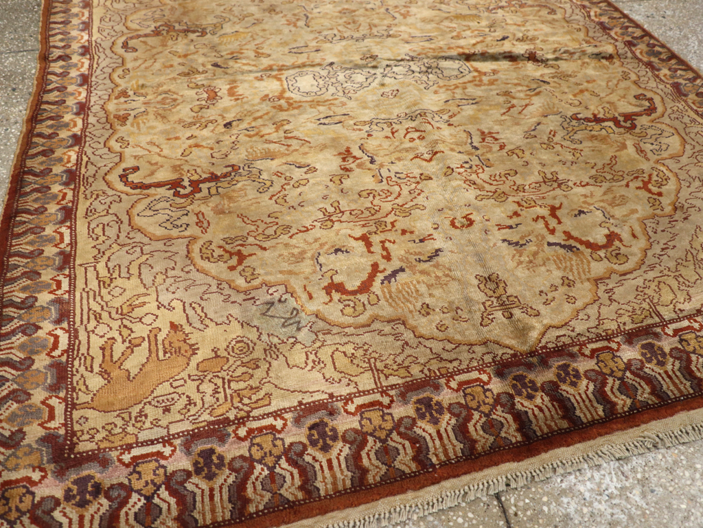 Vintage Turkish Kayseri Rug, No.22073 - Staging