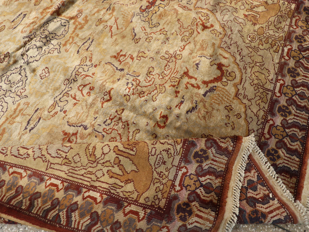 Vintage Turkish Kayseri Rug, No.22073 - Staging