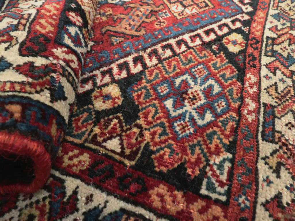 Antique Persian Qashqai Rug, No.22076 - Staging