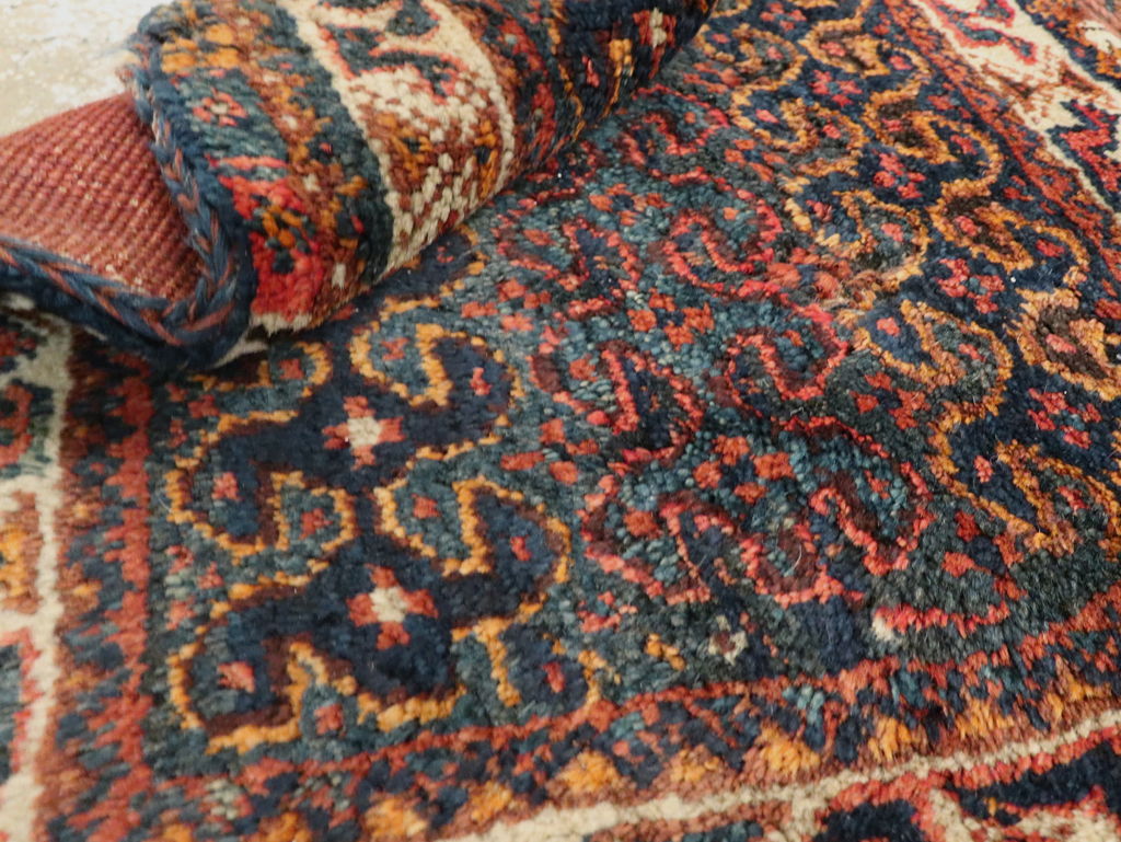 Antique Persian Kurdish Bag Face Rug, No.22079 - Staging