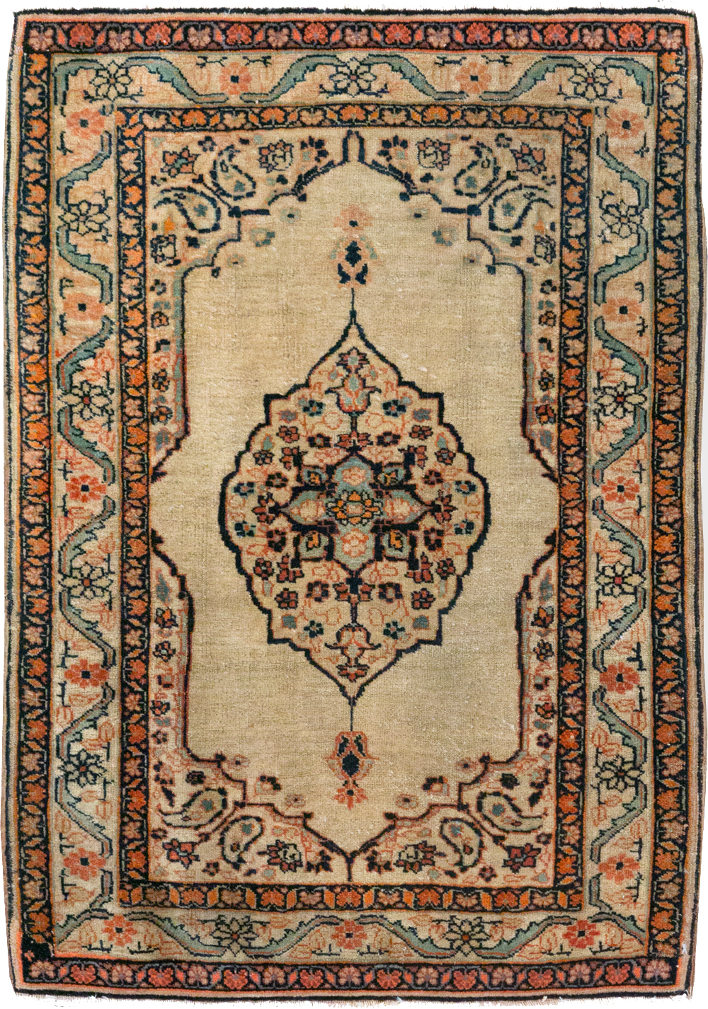 Antique Persian Tabriz Hagi Jalili Rug, No.22081 - Staging