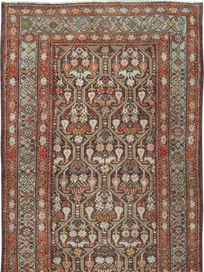 Antique Persian Kurdish Runner, No.22082 - Staging