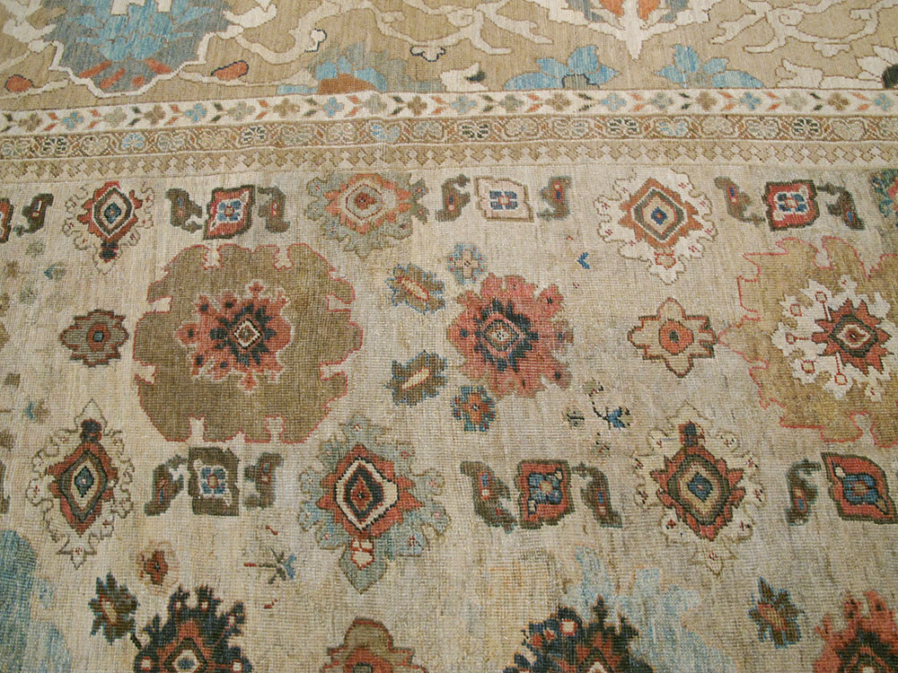 Antique Persian Mahal Carpet, No.22091 - Staging