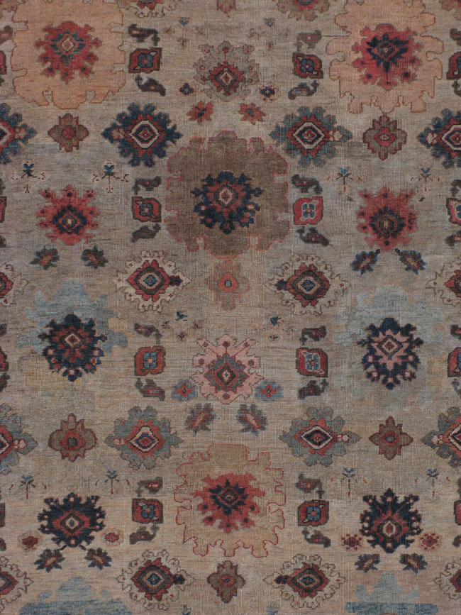 Antique Persian Mahal Carpet, No.22091 - Staging