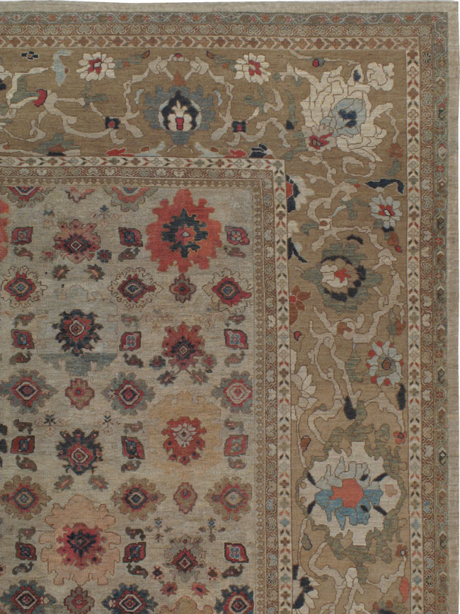 Antique Persian Mahal Carpet, No.22091 - Staging