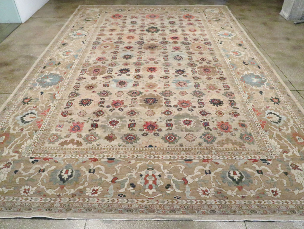 Antique Persian Mahal Carpet, No.22091 - Staging