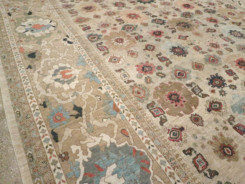 Antique Persian Mahal Carpet, No.22091 - Staging