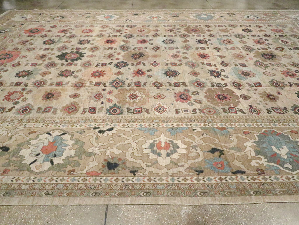 Antique Persian Mahal Carpet, No.22091 - Staging
