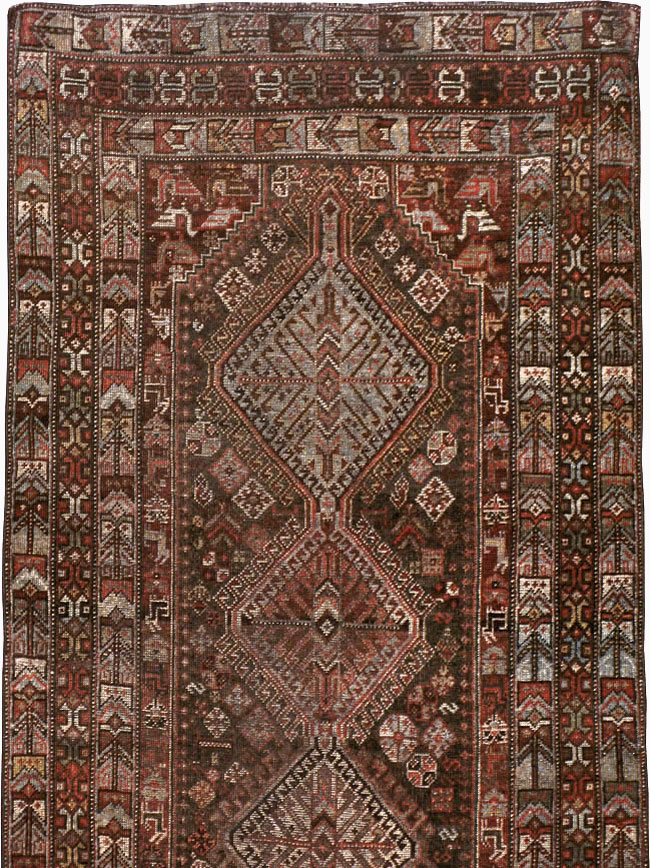 Vintage Persian Shiraz Runner, No.22093 - Staging