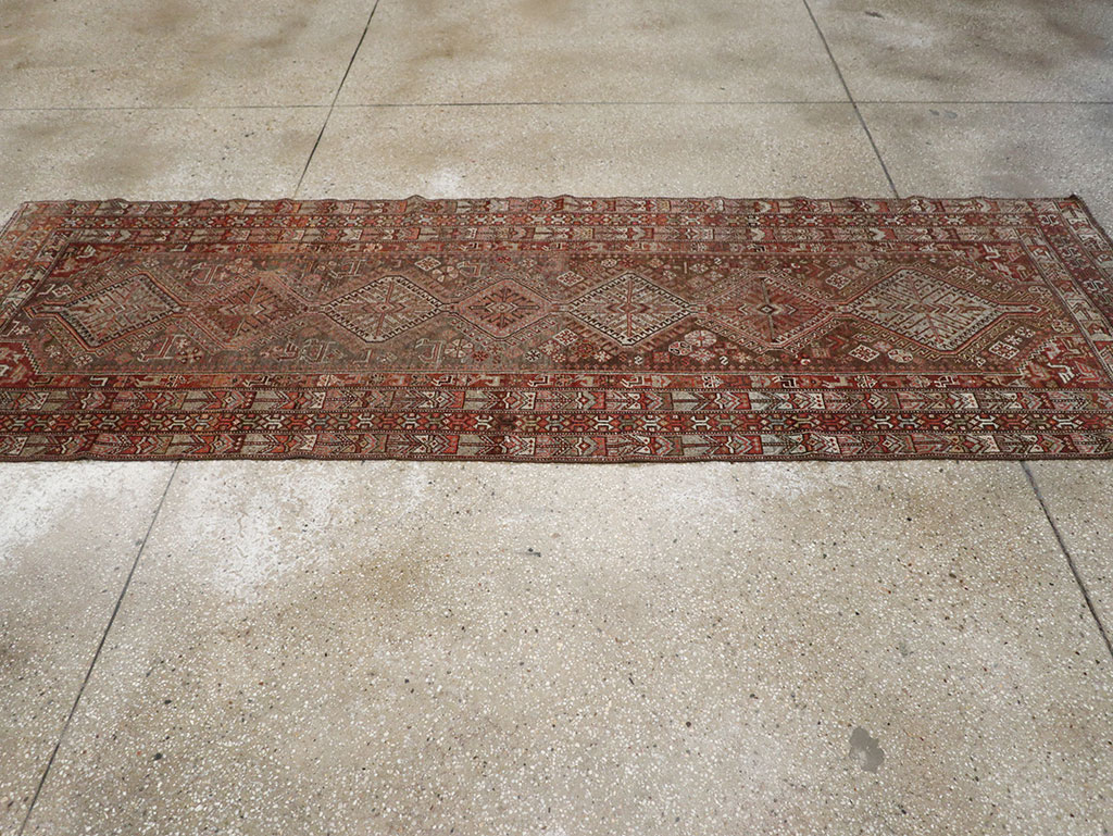 Vintage Persian Shiraz Runner, No.22093 - Staging