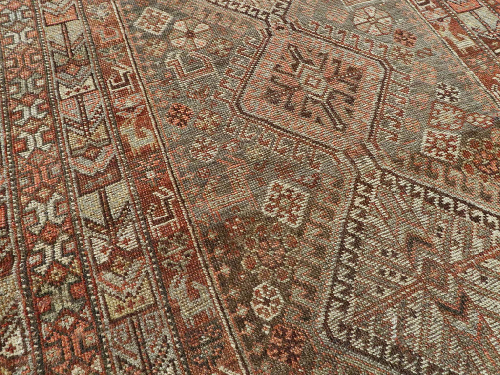 Vintage Persian Shiraz Runner, No.22093 - Staging