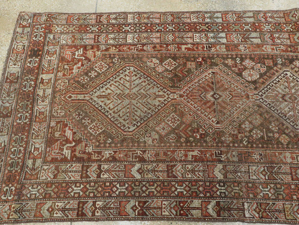 Vintage Persian Shiraz Runner, No.22093 - Staging