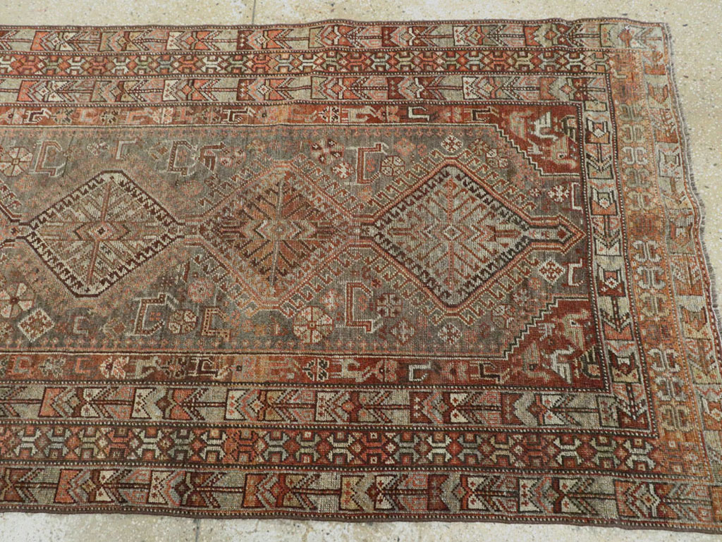Vintage Persian Shiraz Runner, No.22093 - Staging