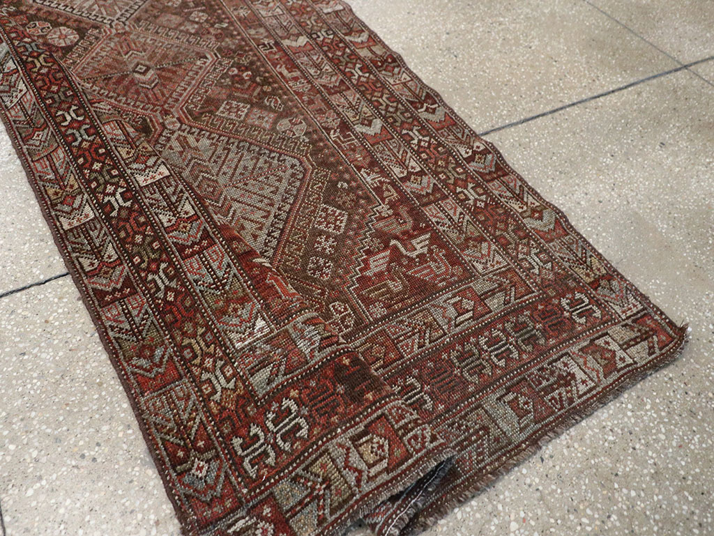 Vintage Persian Shiraz Runner, No.22093 - Staging