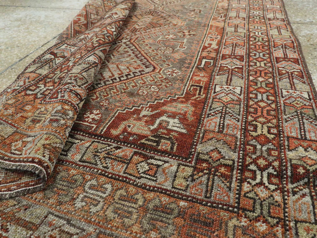 Vintage Persian Shiraz Runner, No.22093 - Staging