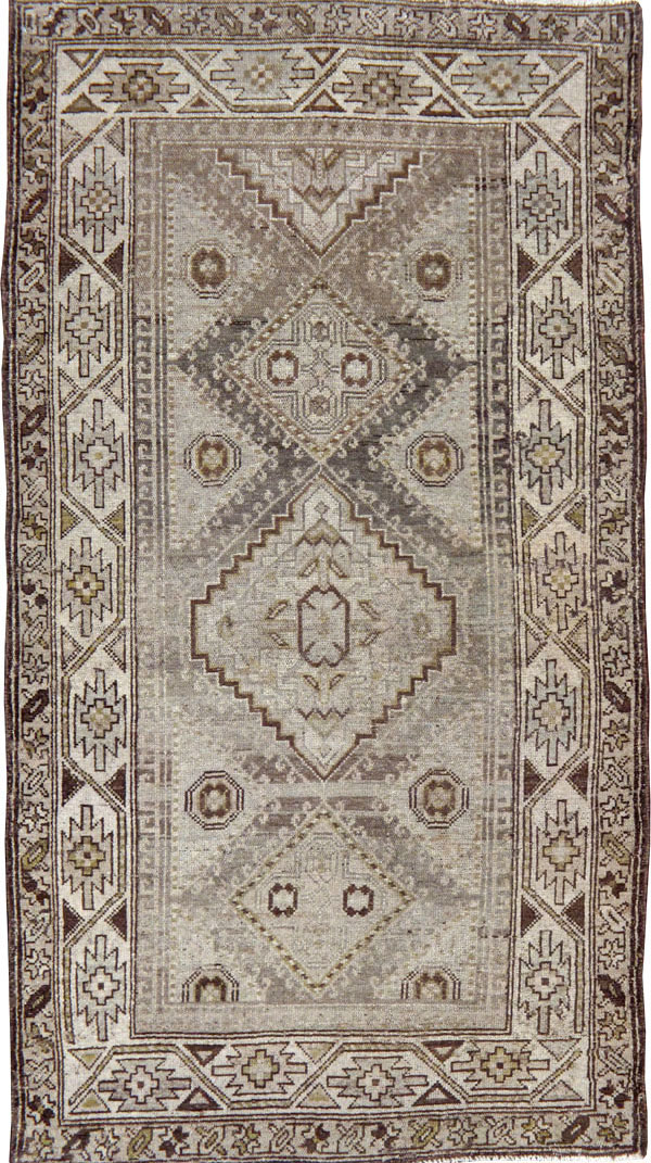 Vintage Persian Kurdish Rug, No.22098 - Staging