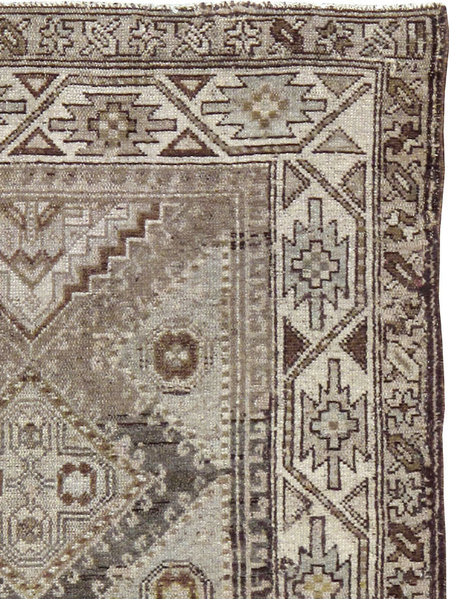 Vintage Persian Kurdish Rug, No.22098 - Staging