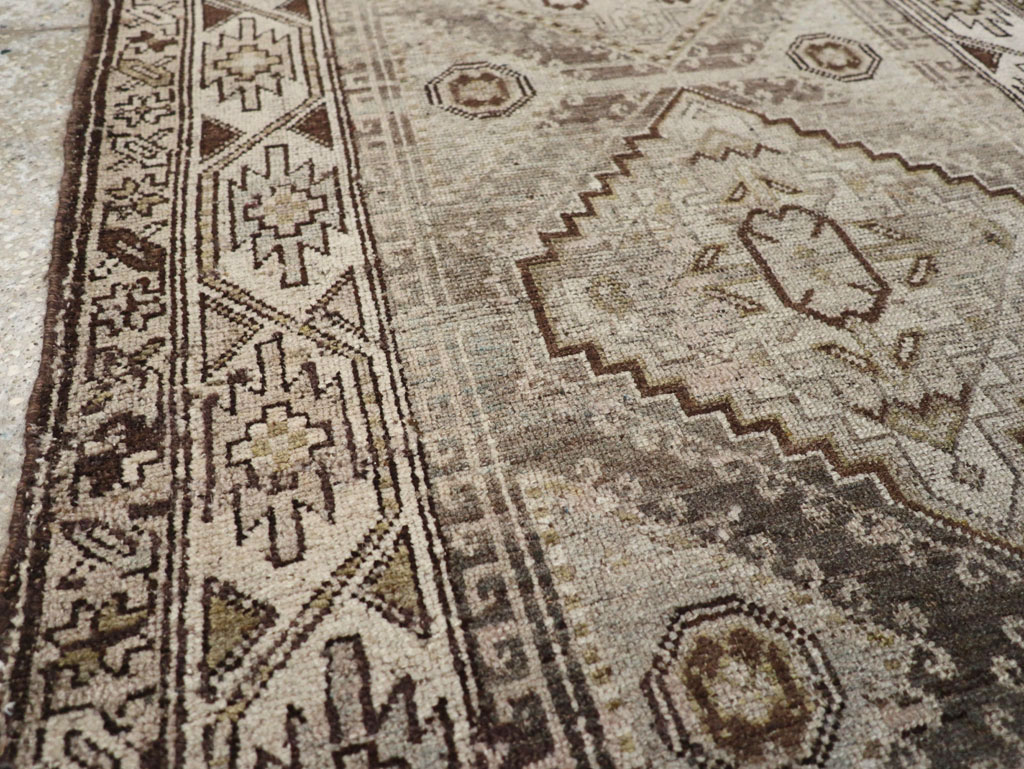 Vintage Persian Kurdish Rug, No.22098 - Staging