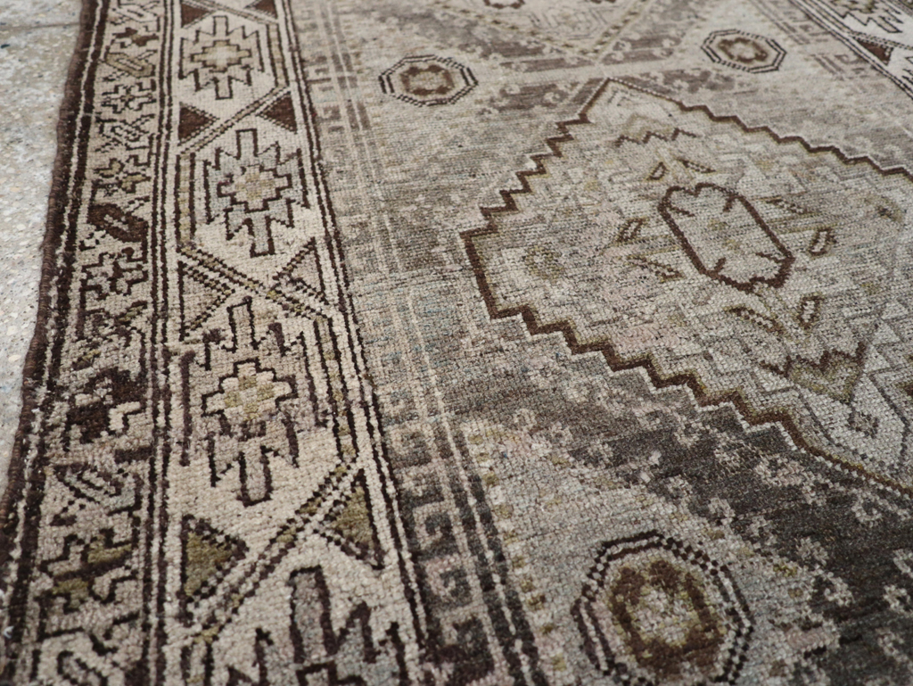 Vintage Persian Kurdish Rug, No.22098 - Staging