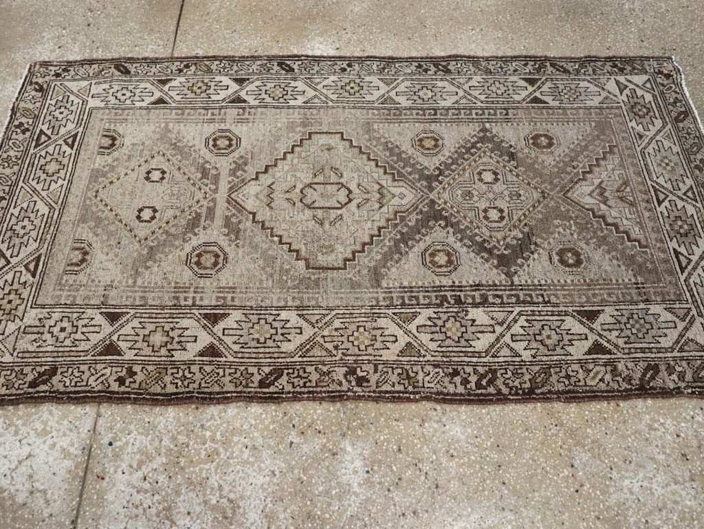 Vintage Persian Kurdish Rug, No.22098 - Staging