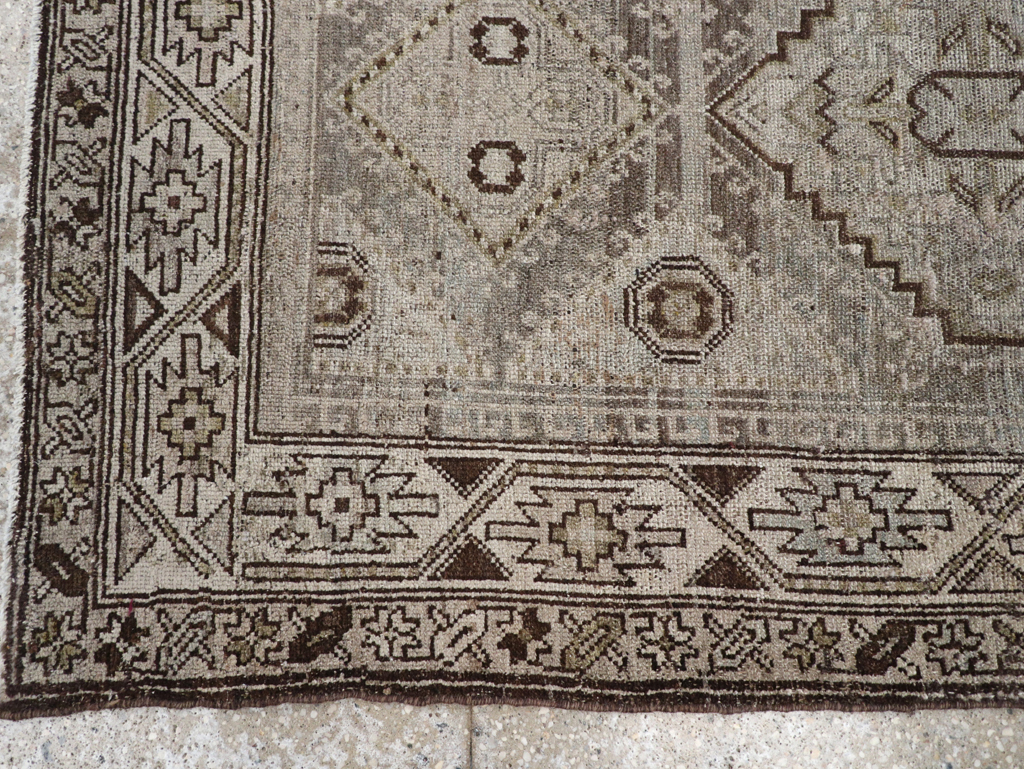 Vintage Persian Kurdish Rug, No.22098 - Staging