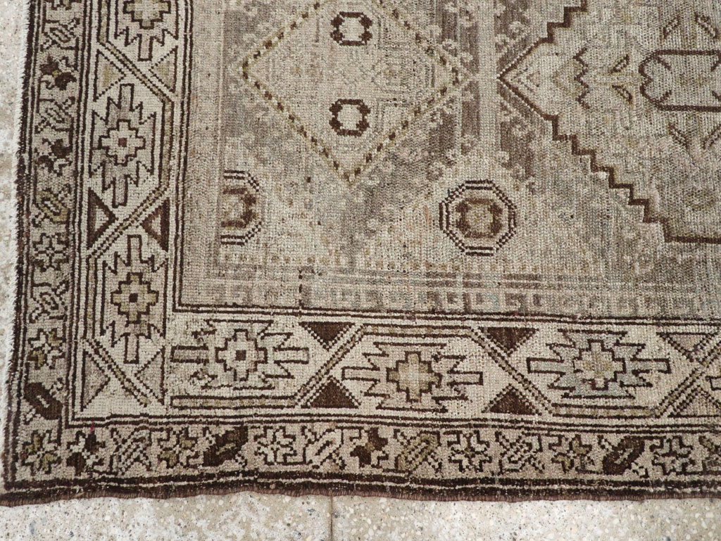 Vintage Persian Kurdish Rug, No.22098 - Staging