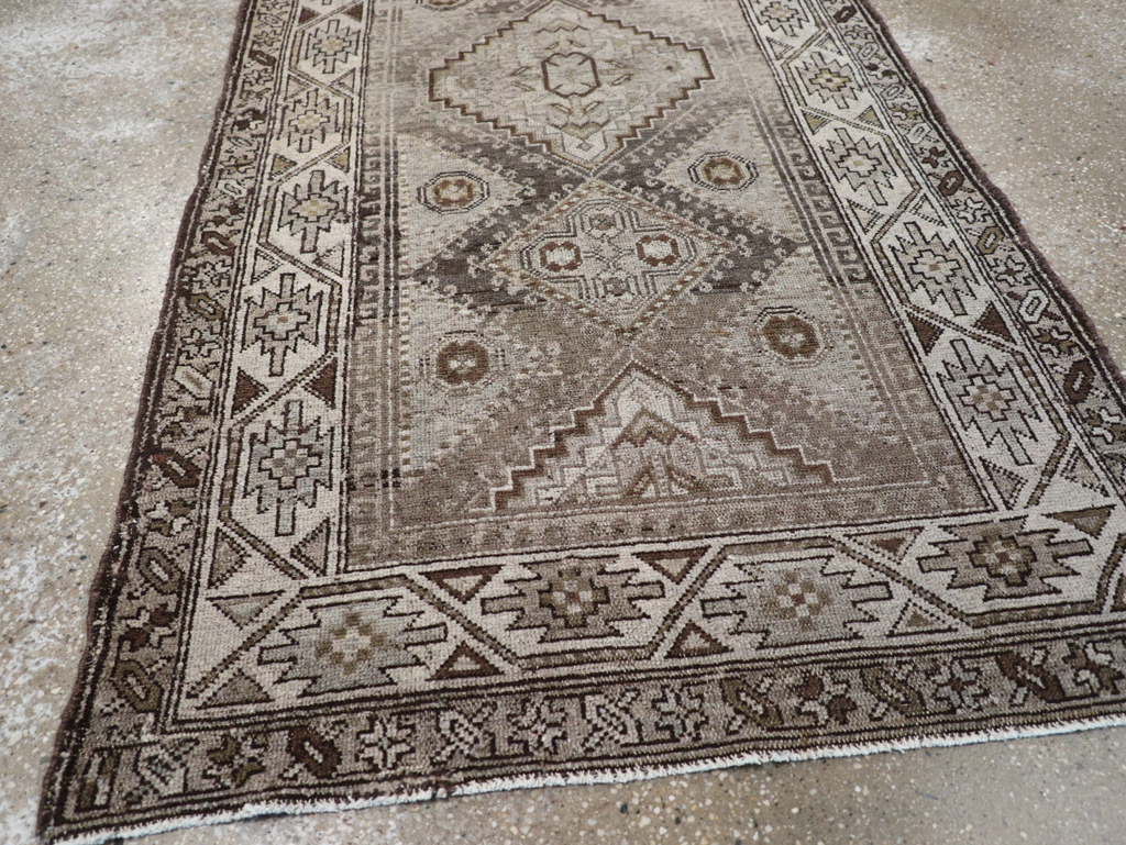 Vintage Persian Kurdish Rug, No.22098 - Staging