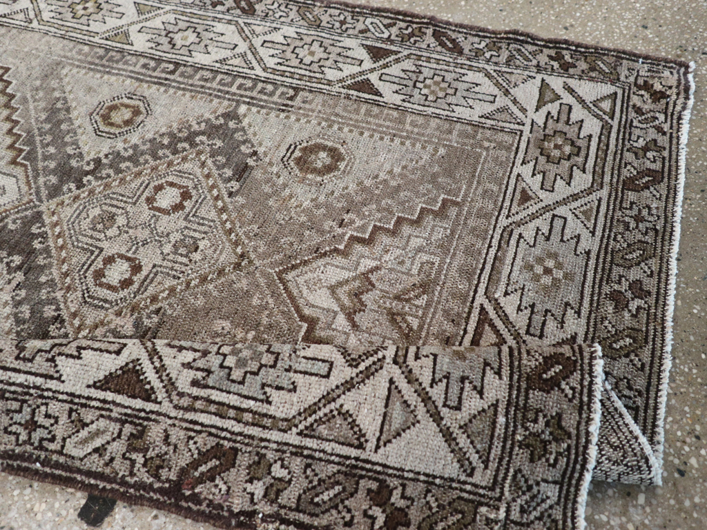 Vintage Persian Kurdish Rug, No.22098 - Staging