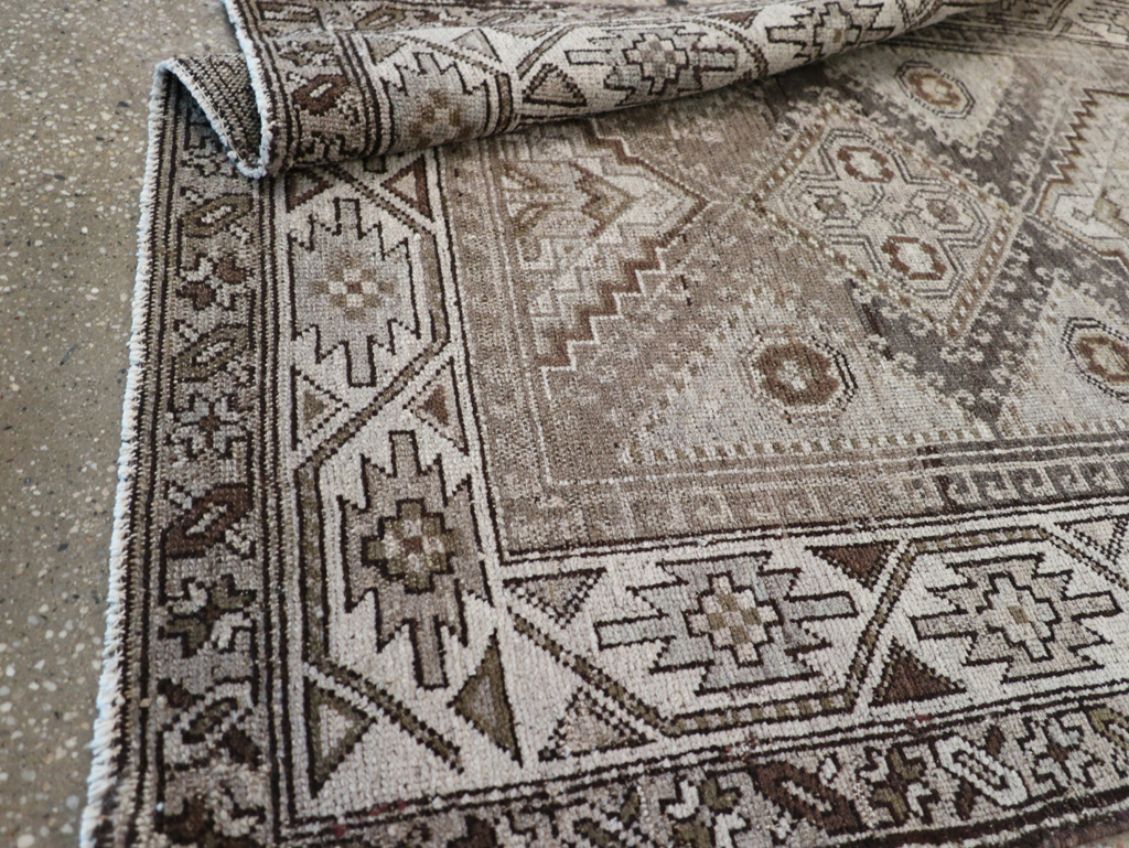 Vintage Persian Kurdish Rug, No.22098 - Staging