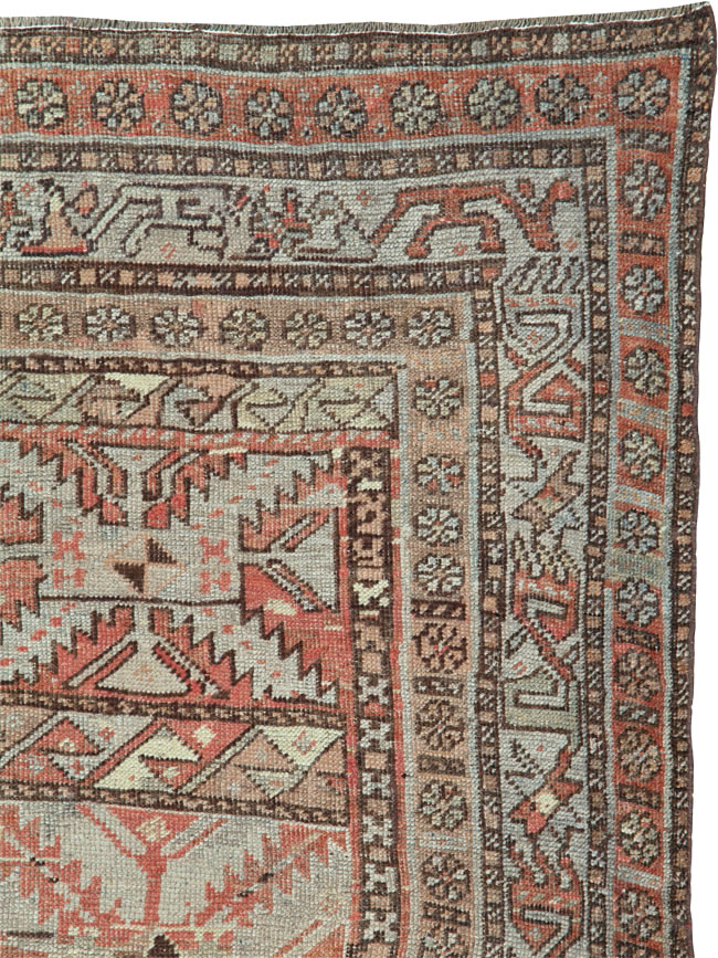 Antique Persian Kurd Bidjar Rug, No.22100 - Staging