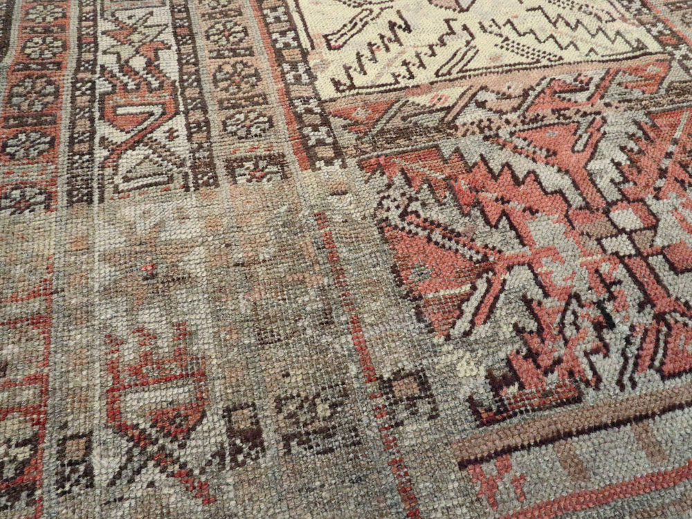 Antique Persian Kurd Bidjar Rug, No.22100 - Staging