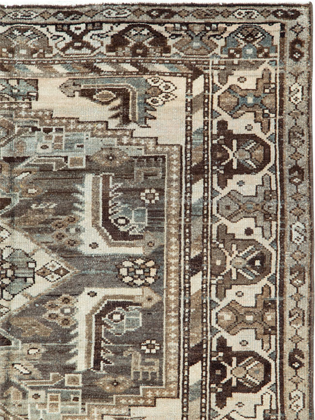 Vintage Persian Malayer Rug, No.22110 - Staging