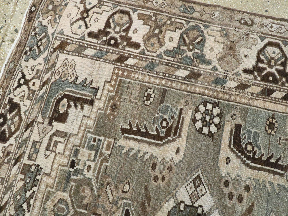 Vintage Persian Malayer Rug, No.22110 - Staging