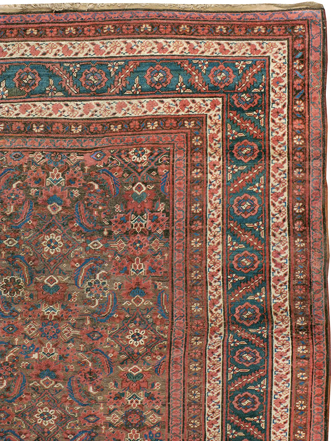 Antique Persian Bakshaish Carpet, No.22120 - Staging
