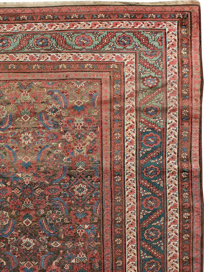 Antique Persian Bakshaish Carpet, No.22120 - Staging