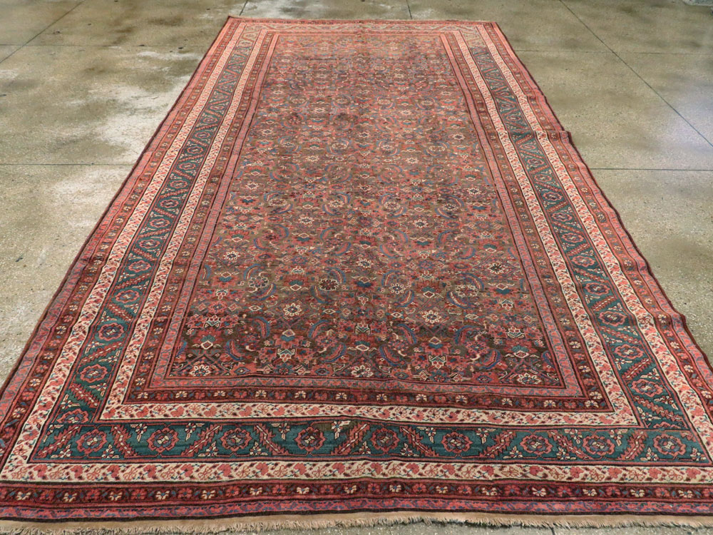 Antique Persian Bakshaish Carpet, No.22120 - Staging