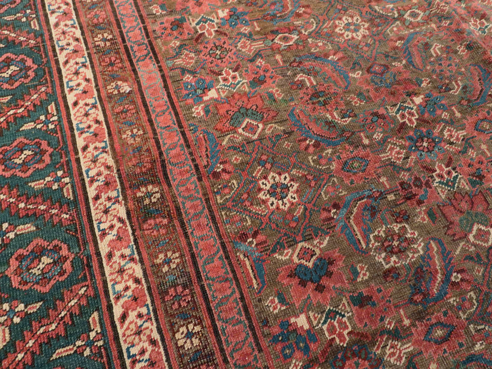 Antique Persian Bakshaish Carpet, No.22120 - Staging