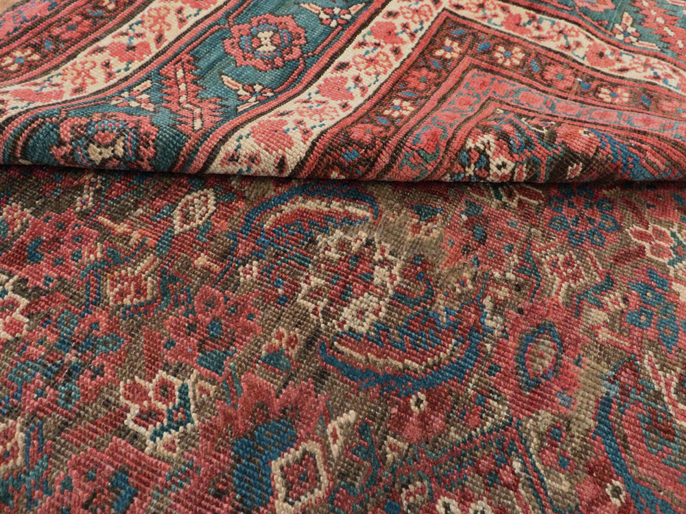 Antique Persian Bakshaish Carpet, No.22120 - Staging