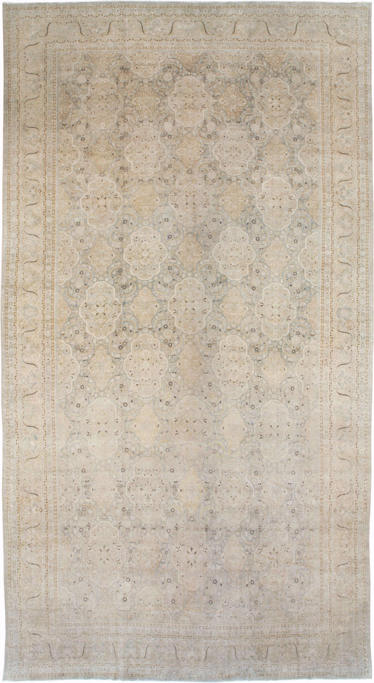 Vintage Persian Kashan Carpet, No.22122 - Staging