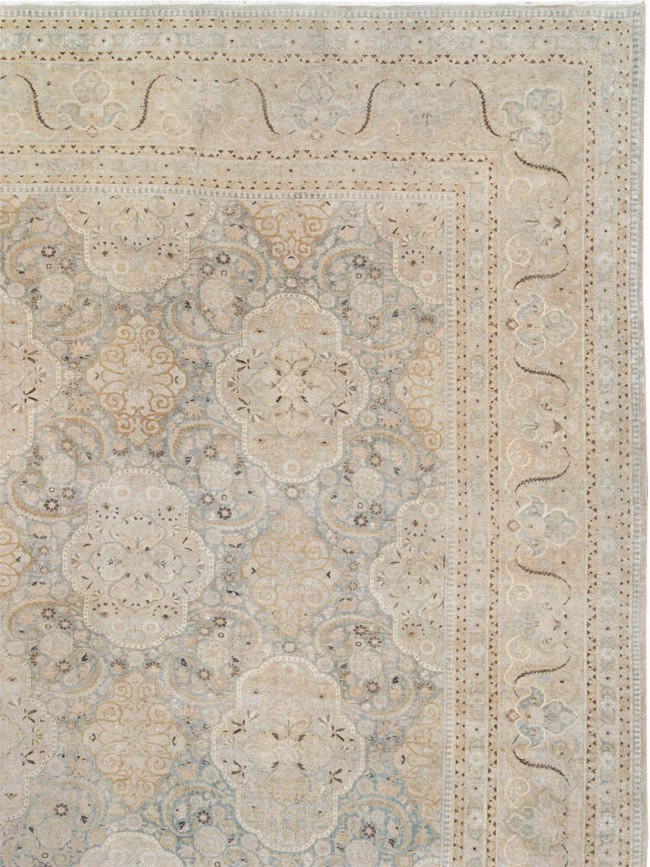 Vintage Persian Kashan Carpet, No.22122 - Staging