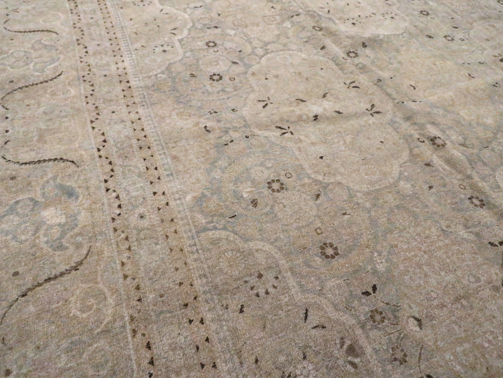 Vintage Persian Kashan Carpet, No.22122 - Staging