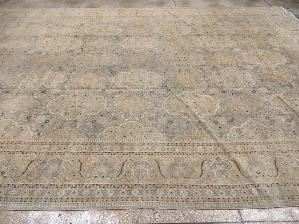 Vintage Persian Kashan Carpet, No.22122 - Staging