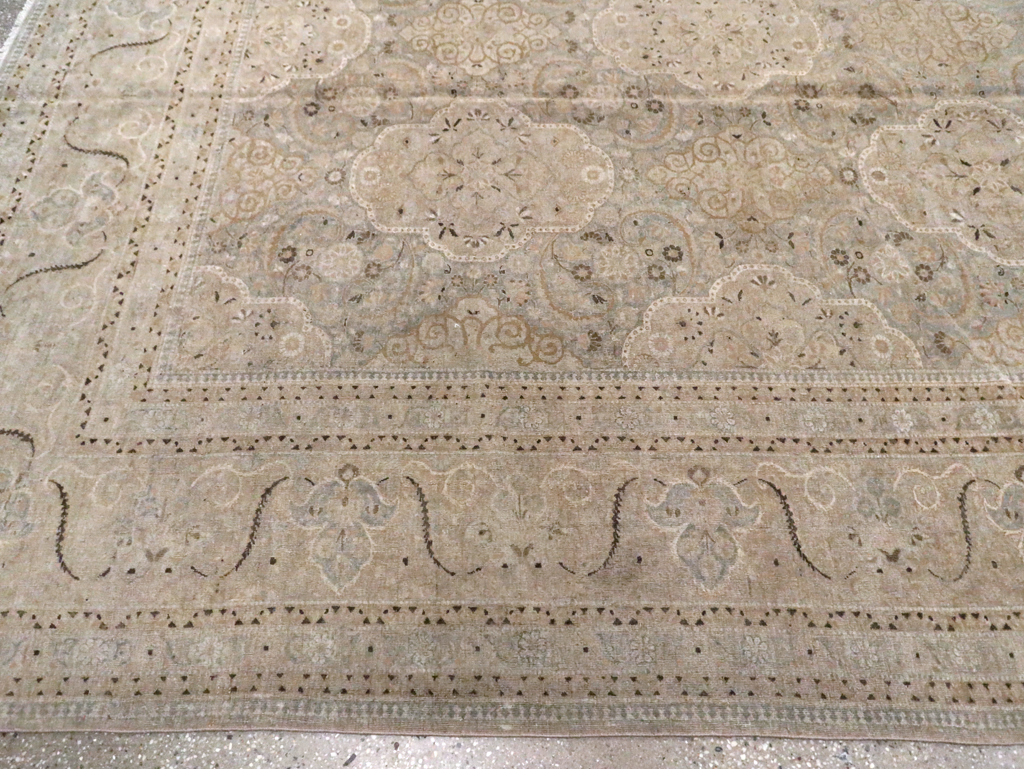 Vintage Persian Kashan Carpet, No.22122 - Staging