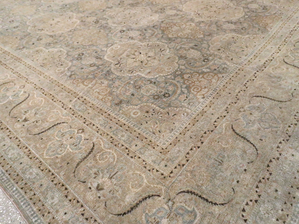 Vintage Persian Kashan Carpet, No.22122 - Staging