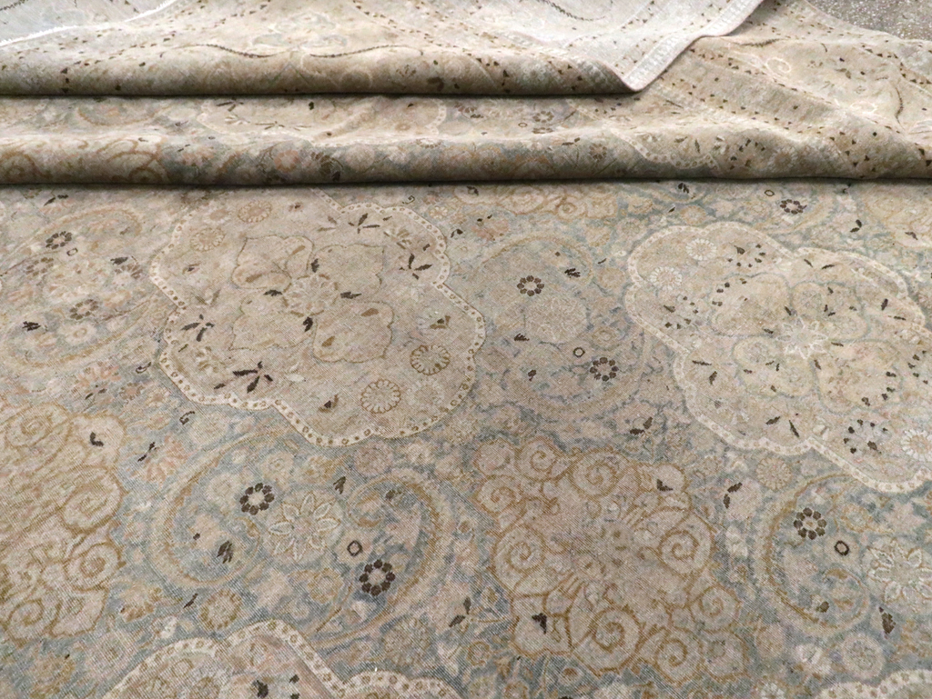 Vintage Persian Kashan Carpet, No.22122 - Staging