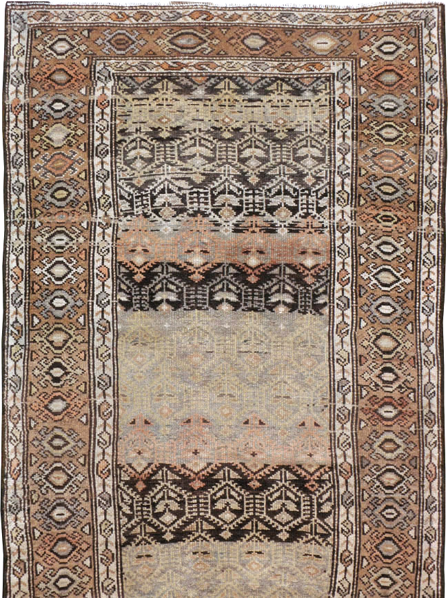 Vintage Persian Kurdish Rug, No.22126 - Staging