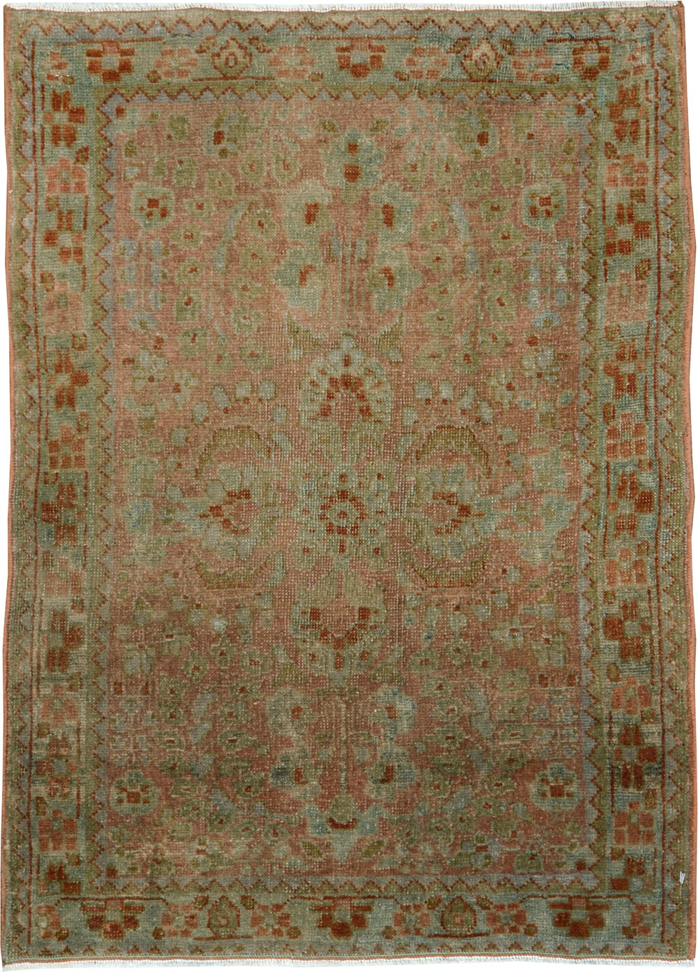 Antique Persian Sarouk Rug, No.22134 - Staging
