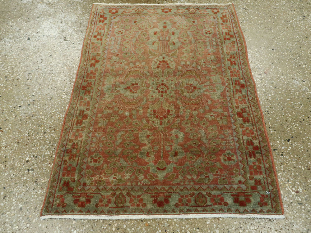 Antique Persian Sarouk Rug, No.22134 - Staging